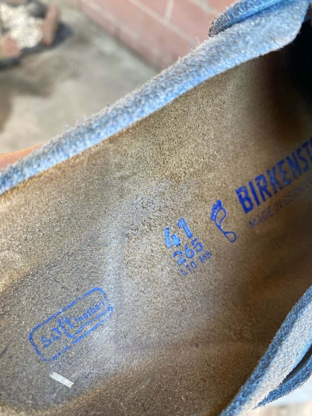 Birkenstock Boston Soft Footbed Suede Clogs in Elemental Blue women’s size 10 - Picture 7 of 7